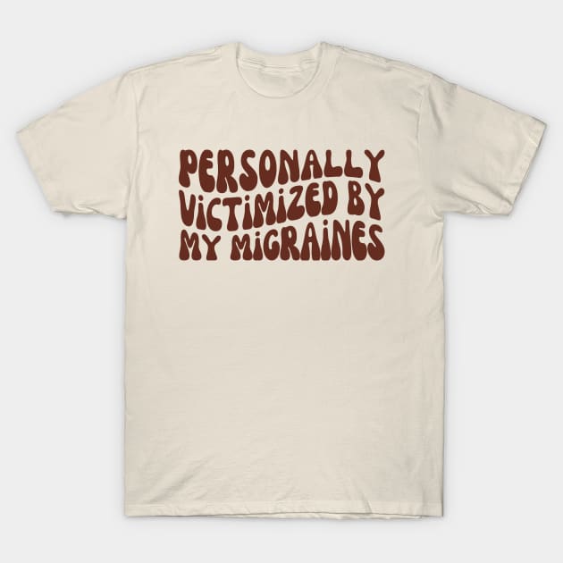 Migraine | Retro Chronic Illness | Chronically Ill T-Shirt by WaBastian